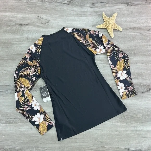 ☀️RIP CURL☀️ PLAYABELLA RELAXED LONG SLEEVE RASH GUARD SUN SHIRT - Picture 11 of 14
